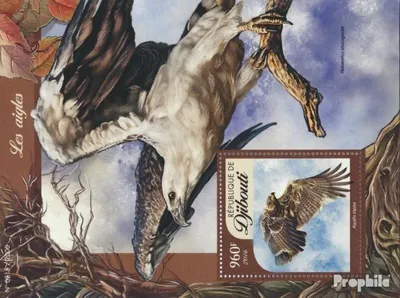 Produktbild von Briefmarken Dschibuti 2016 Mi Block 177 (kompl. Ausg.) postfrisch Adler