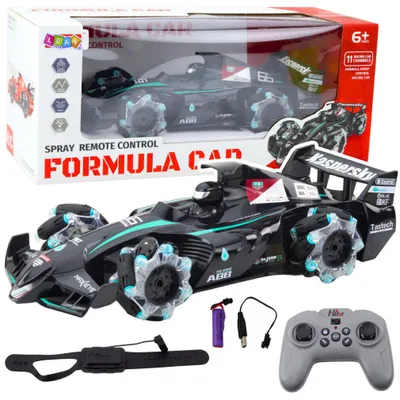 Zdjęcie produktu dla Wyścigówka Auto Sportowe Zdalnie Sterowana Rc Efekt Dymu 2.4G Czarna