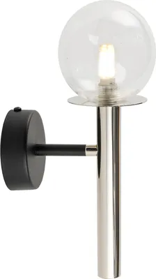 Zdjęcie produktu dla Kinkiet DAISY czarno-srebrny 1xG9x12W metal wym:27x10x15cm IP20 Sigma Lighting