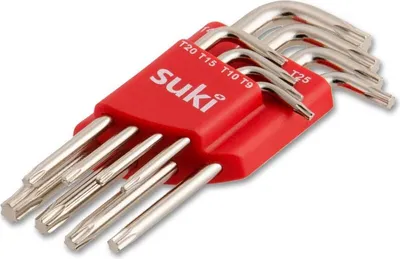 Produktbild von suki Stiftschlüsselset 8-teilig Torx 9-40
