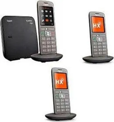 Image de Téléphone Fixe Sans Fil Gigaset CL660A Trio, Anthracite, Répondeur 55 min, Écran Couleur 2.4", Répertoire 400 Contacts
