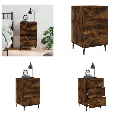 Obrázok produktu pre vidaXL Nočný stolík údený dub 40x40x66 cm materiál na báze dreva - Nočný stolík - Nočné stolíky - Šatníková skriňa - Nočná skrinka
