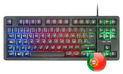 Produktbild von Mars Gaming MK023PT, Kabelgebunden, USB, Membran Key Switch, QWERTY, RGB-LED, Schwarz