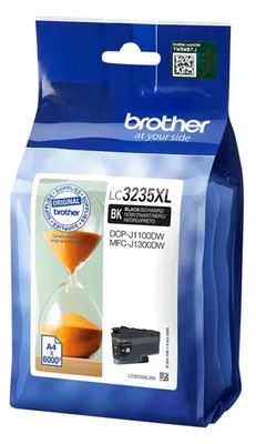 Produktbild von Brother LC3235XLBK, Hohe (XL-) Ausbeute, Schwarz, Tinte auf Pigmentbasis, 1 Stück(e), 6000 Seiten, Einzelpackung