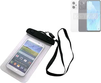 Produktbild von K-S-Trade Schutz Hülle Handy Hülle Kompatibel mit Oppo Reno9 A Beach Bag wasserdicht 16cm x 10cm Schutzhülle Staub Sand Flachwasser Beachbag Case