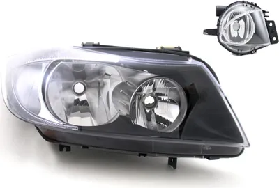 Zdjęcie produktu dla Johns, Reflektory halogenowe pasujące do BMW serii 3 E90 E91 01/05- 08/08 H7 H7 Re. + przeciwmgielne. 63116942748 63176948374 6948374