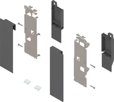Produktbild von Blum Legrabox Expando Fronthalter Innenauszug mit Reling H C, oriongrau