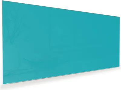 Produktbild von Glasbild 80x40cm in XXL für Wohnzimmer, Schlafzimmer Motiv Türkiser Hintergrund II