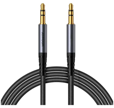 Obrázok produktu pre Joyroom stereo audio kábel AUX 3,5 mm mini jack 1,2 m čierny (SY-A08) AUX audio kábel