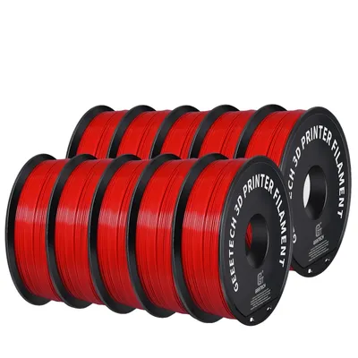 Image de GEEETECH Filament ABS+, 1,75 mm de diamètre, 10 kg de poids, rouge