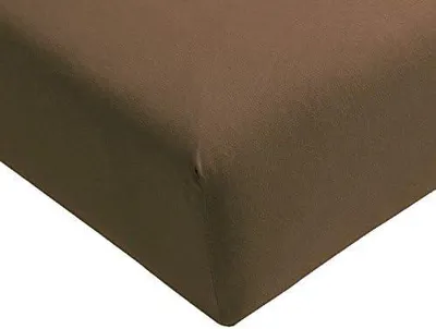 Productafbeelding van Hoeslakens Bella Donna Single Jersey truffel Maat 140x200 cm - 160x200 cm