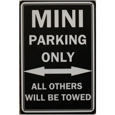 Produktbild von Mini Parking Only Blechschild 20x30 cm Parkplatz Deko Vintage