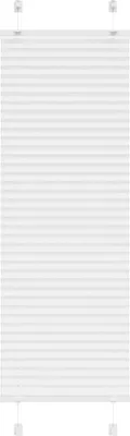 Zdjęcie produktu dla vidaXL Roleta plisowana biała 50x150 cm szerokość tkaniny 49,4 cm poliester