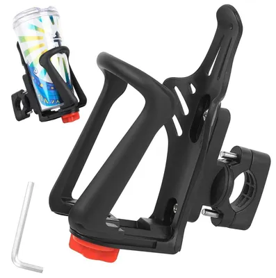 Immagine prodotto di Portabottiglie per bicicletta, regolabile, da 48-71 mm, adatto a manubri da 20-35 mm, per mountain bike, e-bike e scooter