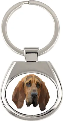 Immagine prodotto di Bloodhound portachiavi geometrico Art-Dog