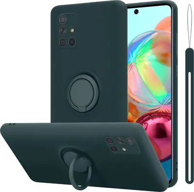 Produktbild von Cadorabo Hülle für Samsung Galaxy A51 4G / M40s Schutz Hülle in Grün Handyhülle TPU Etui Case Cover