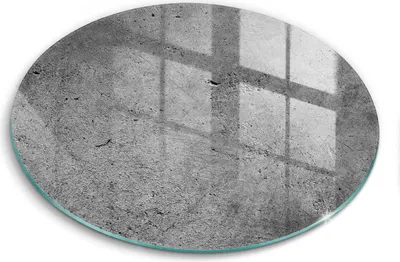 Produktbild von Glasschneideplatte - Herdabdeckplatte - fi40 cm -Schneidebrett - Spritzschutz - Betonsteintextur