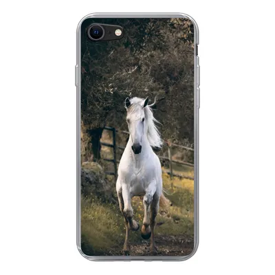 Produktbild von MuchoWow® Handyhülle Schutzhülle Hülle für iPhone 8 Pferd - Natur - Schlamm Silikon Softcase Handy Hülle - Schutzhaube