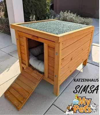 Produktbild von Hasenhaus SIMSA Katzenhaus Kaninchenhaus Kleintierstall Hasenstall Haus Hase