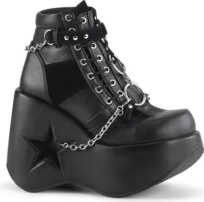 Produktbild von DYNAMITE-101 Damen Booties von DemoniaCult, Schwarz EU 42, US 12