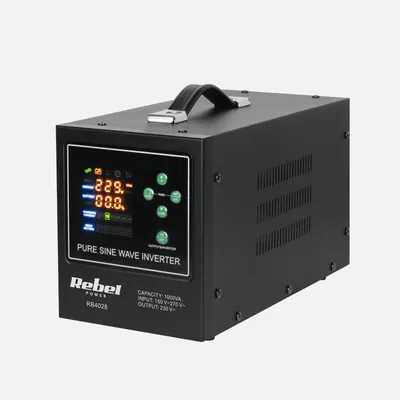 Produktbild von Rebel POWER-1000-LFP4 12V 230V 1000VA/700W Notstromversorgungskonverter