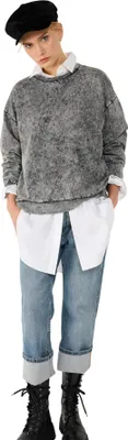 Produktbild von Sweatshirt mit Rundhalsausschnitt, Anthracite, L