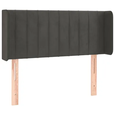 Produktbild von vidaXL Kopfteil mit Ohren Dunkelgrau 83x16x78/88 cm Samt