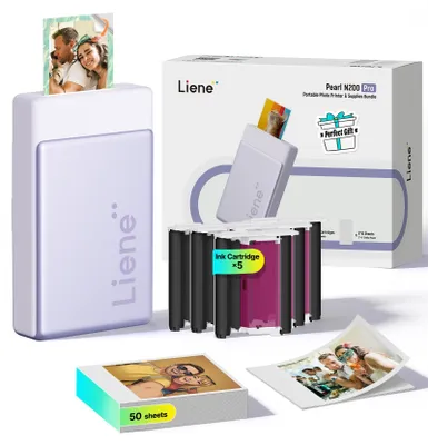 Mini-Fotodrucker, Thermosublimation, Bluetooth, 300 dpi, 50 Fotos