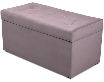Obrázek produktu pro MG Design, podlahový taburet, fialová barva, 45x90 cm - s úložným prostorem 100 litrů, nosnost až 300 kg, sametově měkký s jemným leskem, snadno se udržuje, vhodný do obývacího pokoje i chodby