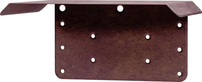 Image de Alberts 355319 Maisonnette pour oiseaux toit de protection trapézoïdal, nichoir en acier brun rouille, nid d'oiseau à suspendre ou à poser, dimensions 210 x 150 x 100 mm