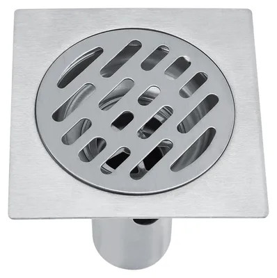 Image de Grille d'évacuation anti-odeurs en acier inoxydable à paroi épaisse pour salle de bains, douche et cuisine