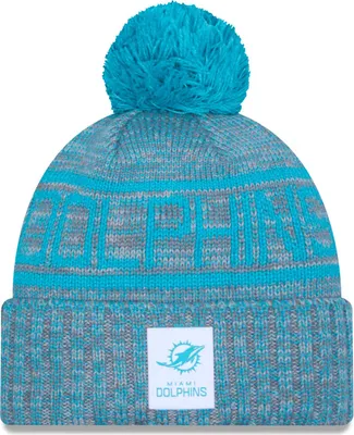 Produktbild von New Era Bommel Wintermütze SIDELINE Miami Dolphins
