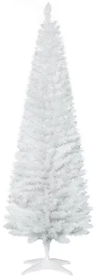 Immagine prodotto di Albero di Natale HOMCOM con supporto in plastica, 390 rami, bianco