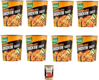 Produktbild von Knorr Asia Noodles Pollo Chicken Taste 8 x65 g + Italian Gourmet polpa 400gr
