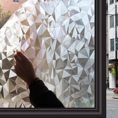 Produktbild von Sichtschutzfolie, Fensterfolie, Sonnenschutzfolie, 95% UV-Sonnenschutz, für Badezimmer, Duschkabine Sowie Türen, Umkleide