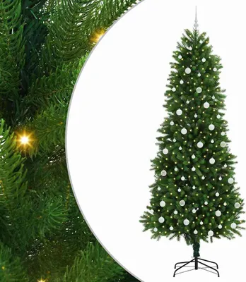 Produktbild von vidaXL Weihnachtsbaum mit 300 LEDs mit Ständer Grün 240 cm PE