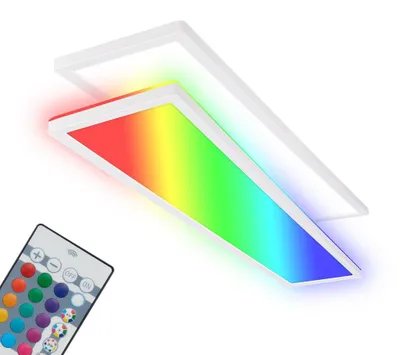 Obrázek produktu pro LED stropní svítidlo 98cm Ploché panelové svítidlo RGB 36W Stmívatelné dálkové ovládání Bílé