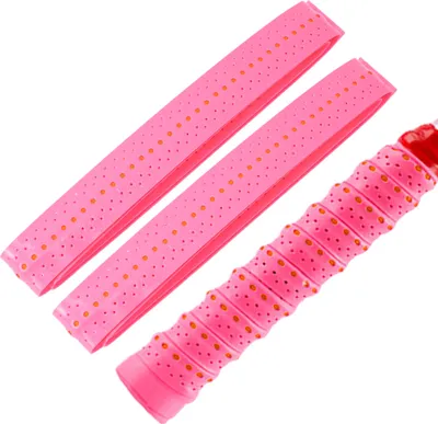 Produktbild von 2 Stück Tennisschläger-Griffband, Trockenes Tennisschläger-Übergriffband, Rutschfestes Saugfähiges Griffband, Schläger-Übergriffband, Pink Orange