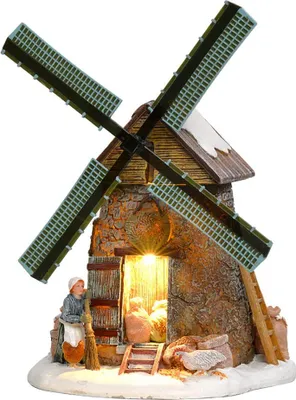 Productafbeelding van Grain mill adapter included l20xw17xh24,5 cm kersthuisje Luville