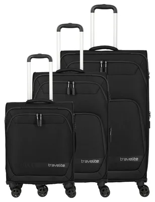 Productafbeelding van Travelite Startset - 3-delige set koffers met 4 wielen (zwart)