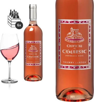 Produktbild von 6er Karton 2023 Bordeaux rosé von Château de Camarsac - Rosewein