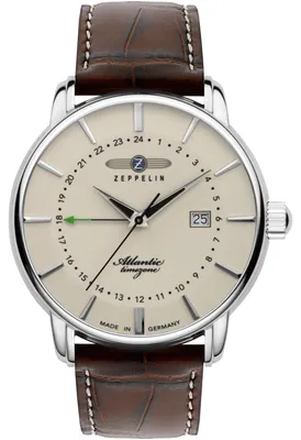 Produktbild von ZEPPELIN 8442-5 Uhr Herrenuhr Lederarmband Datum braun