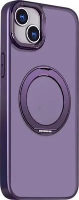 Image de Jaym, Étui MagSafe pour iPhone 16 avec support d'anneau pivotant, Violet