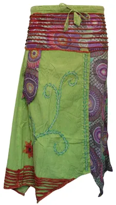 Produktbild von SHOPOHOLIC FASHION Damen handgefertigter bestickter Hippie-Blumenaufnäher Boho L
