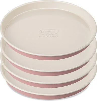 Immagine prodotto di set di 4 teglie rotonde Ø 17 cm con rivestimento antiaderente per torte alte
