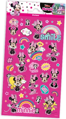 Immagine prodotto di Adesivi scintillanti Minnie Mouse / foglio di adesivi