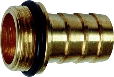 Produktbild von Messing Schlauchverbinder Außengewinde 1 Zoll mit O-Ring für Wasserschläuche