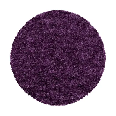 Produktbild von Hochflor Teppich FLUFFY Violett 160 cm Rund
