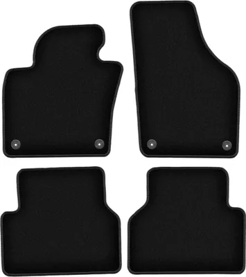 Immagine prodotto di Tappetini in velluto per Volkswagen Tiguan I (2007-2015, minivan) neri, set 4 pz, con fissaggi
