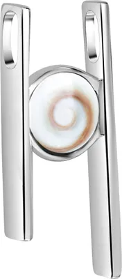 Produktbild von V Anhänger 925/- Sterling Silber weiß Meeresauge 342240087R